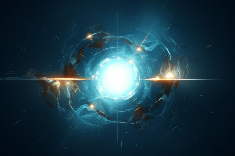 Sub Atomic Particle Quantum Physics Illustration Art